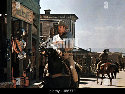 Rio Lobo, (RIO LOBO) USA 1970, Regie: Howard Hawks, JOHN WAYNE, Stichwort: Reiter, Pferd, Western-Stadt Stockfoto