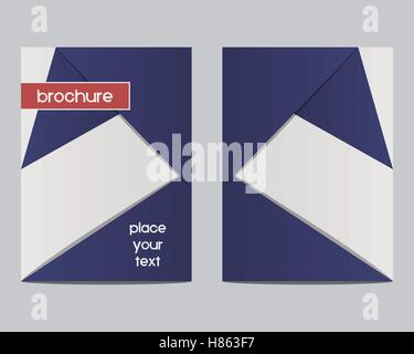 Kaffee Flecken Broschüre Flyer Design Layout-Vorlage. Dreieck abstrakter Stil. Kaffee-Design. Am besten für Café, Restaurant und andere Food-Geschäft. Auf braunem Hintergrund isoliert. Vektor-illustration Stock Vektor