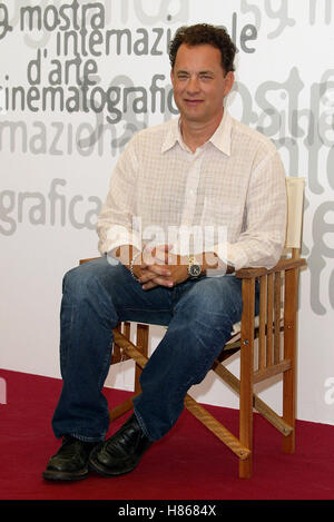 TOM HANKS ROAD TO PERDITION PHOTOCALL Venedig FILM FESTIVAL Venedig Italien 31. August 2002 Stockfoto