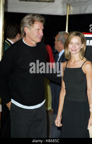 HARRISON FORD & CALISTA kommt im FILM FESTIVAL Venedig FILM FESTIVAL Venedig Italien 31. August 2002 Stockfoto