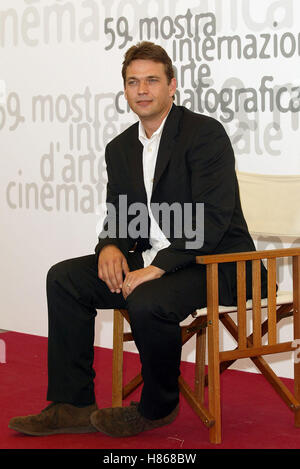 DOUGRAY SCOTT RIPLEY Spiel PHOTOCALL Venedig FILM FESTIVAL Venedig Italien 2. September 2002 Stockfoto