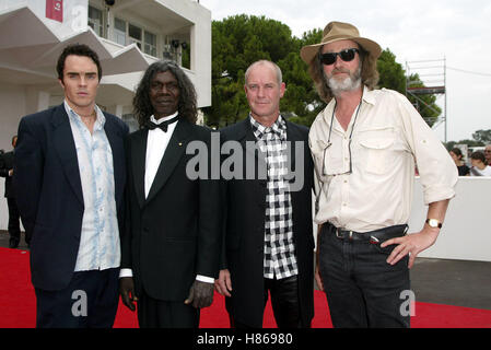 D. GAMEAU GULPILIL G. SWEET der TRACKER Venedig FILM FESTIVAL Venedig PREMIERE 6. September 2002 Stockfoto