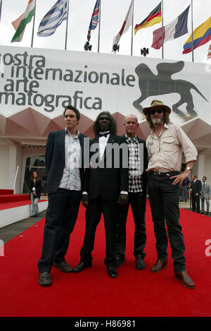 D. GAMEAU GULPILIL G. SWEET der TRACKER Venedig FILM FESTIVAL Venedig PREMIERE 6. September 2002 Stockfoto