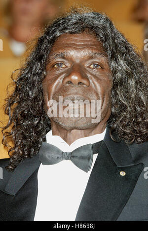 DAVID GULPILIL TRACKER PREMIERE Venedig FILM FESTIVAL Venedig Italien 6. September 2002 Stockfoto