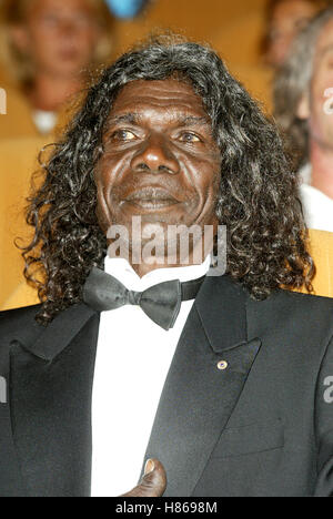 DAVID GULPILIL TRACKER PREMIERE Venedig FILM FESTIVAL Venedig Italien 6. September 2002 Stockfoto