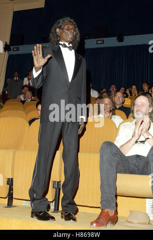 DAVID GULPILIL TRACKER PREMIERE Venedig FILM FESTIVAL Venedig Italien 6. September 2002 Stockfoto