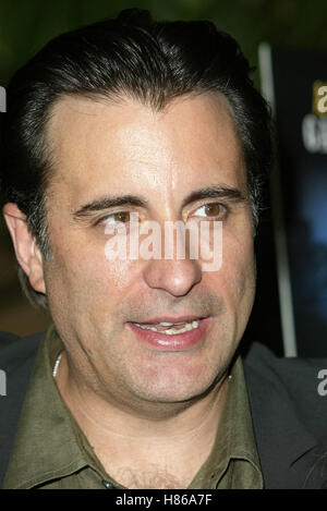 ANDY GARCIA Mann von ELYSIAN FIELDS PREM EGYPTIAN THEATRE HOLLYWOOD LOS ANGELES USA 23. September 2002 Stockfoto