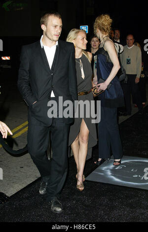 HEATH LEDGER NAOMI WATTS & NICOLE KIDMAN den RING PREMIERE LOS ANGELES-WESTWOOD LOS ANGELES USA 9. Oktober 2002 Stockfoto