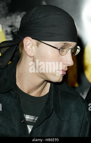 EMINEM 8 MILE Welt Filmpremiere WESTWOOD LOS ANGELES USA 6. November 2002 Stockfoto