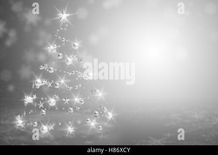 Weihnachtsbaum Spirale 3D-Rendering Stockfoto