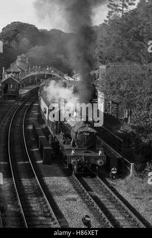 7822 Foxcote Manor auf der North Yorkshire Moors Railway.Welsh Dampf-Gala Stockfoto