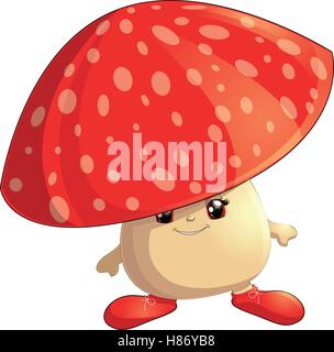 Illustrator von Pilzen Stock Vektor