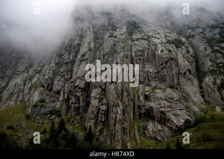 St. Gotthard-Pass, Schweiz. September 2016 The St Gotthard Pass Gipfelregion. Schweiz Stockfoto