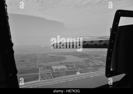 Boeing B-17 fliegende Festung... Thunderbird. Die originellsten fliegenden Festung in der Welt behalten ihre volle Kriegszeit Armaturen. Stockfoto