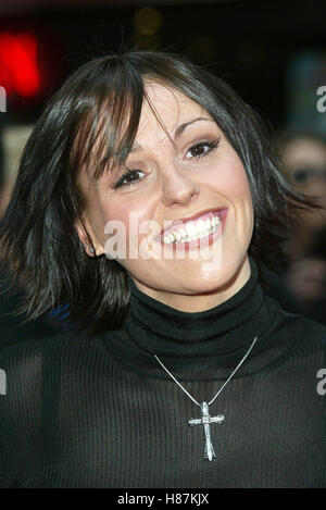 SURANNE JONES TV BAFTAS LONDON ENGLAND 13. April 2003 Stockfoto