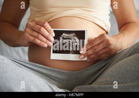 Das neue Baby kommt also bald Stockfoto