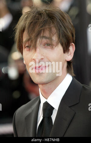 ADRIEN BRODY CANNES FILM FESTIVAL CANNES Frankreich 19. Mai 2003 Stockfoto