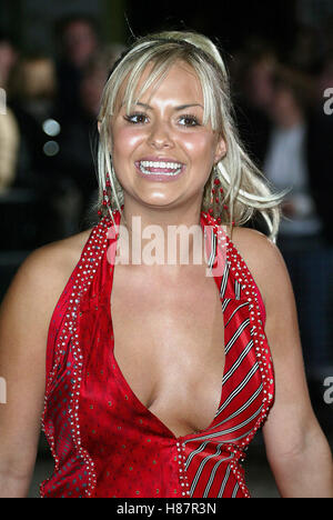 EBENHOLZ. NATIONAL TELEVISION AWARDS 200 ROYAL ALBERT HALL LONFON ENGLAND 28. Oktober 2003 Stockfoto