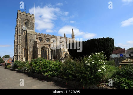 Kirche St. Peter und St. Pauls, Clare Dorf, Suffolk County, England, UK Stockfoto