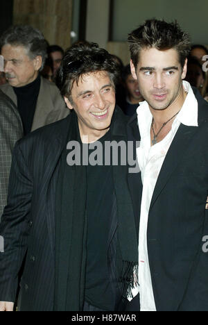 AL PACINO & COLIN FARRELL der Rekrut FILM PREMIERE CINERAMA DOME HOLLYWOOD LOS ANGELES USA 28. Januar 2003 Stockfoto