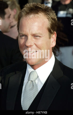 KIEFER SUTHERLAND 9. Bildschirm ACTORS GUILD AWARDS Ankünfte SHRINE AUDITORIUM LOS ANGELES USA 9. März 2003 Stockfoto