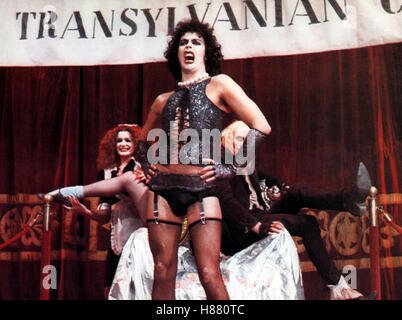 Rocky Horror Picture Show, (THE ROCKY HORROR PICTURE SHOW) sterben USA 1974, Regie: Jim Sharman, PATRICIA QUINN, TIM CURRY, RICHARD O'BRIEN, Stichwort: Transvestit, Strapse, Åhlström, Rutschen Stockfoto