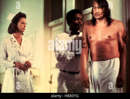 Einer flog Über Das Kuckucksnest (ONE FLEW OVER THE CUCKOO es NEST), USA 1975, Regie: Milos Forman, LOUISE FLETCHER (li), WILL SAMPSON (Re), Stichwort: Anstalt, auch, Pfleger Stockfoto