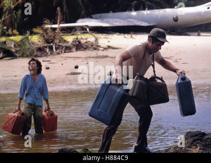 Bruchlandung Im Paradies (der letzte Flug der Arche Noah) USA 1980, Regie: Charles Jarrott, GENEVIEVE BUJOLD, ELLIOTT GOULD, Stichwort: Flugzeug, Wrack, Kanister Stockfoto