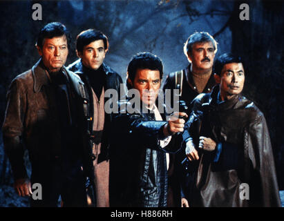 Star Trek III - Auf der Suche Nach Mr. Spock (STAR TREK III - Suche für SPOCK) USA 1983, Regie: Leonard Nimoy, DeFOREST KELLEY, WALTER KOENIG, WILLIAM SHATNER, JAMES DOOHAN, GEORGE TAKEI, Stichwort: Kirk, Pille, Scotty, Sulu, Chekov, Phaser Stockfoto