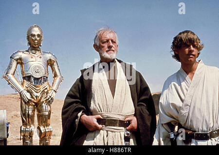 Sterben Rückkehr der Jedi-Ritter, (RETURN OF THE JEDI) USA 1983, Regie: Richard Marquand, KENNY BAKER, MARK HAMILL, ALEC GUINNESS, Stichwort: Roboter, Star Wars Stockfoto
