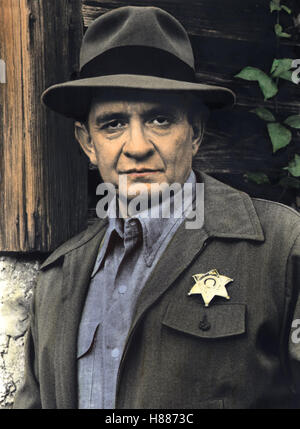 Mord Im Falschen Bezirk, (Mord IN COWETA COUNTY) USA 1983, Regie: Gary Nelson, JOHNNY CASH, Stichwort: Sheriff, Stern, Hütte Stockfoto