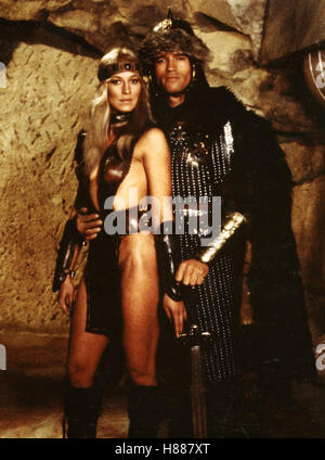 Conan, der Zerstörer, (CONAN THE DESTROYER) USA 1984, Regie: Richard Fleischer, OLIVIA D'ABO + ARNOLD SCHWARZENEGGER Stockfoto