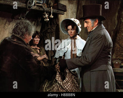 Les Miserables, (LES MISERABLES) TVM F 1985, Regie: Robert Hossein, EVELYNE BOUIX, LINO VENTURA, Stichwort: Victor Hugo, Zylinder, Jean Valjean Stockfoto