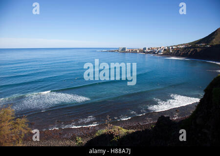 Playa del Arenal, Punta de Hidalgo, Teneriffa, Kanarische Inseln, Spanien, Europa Stockfoto