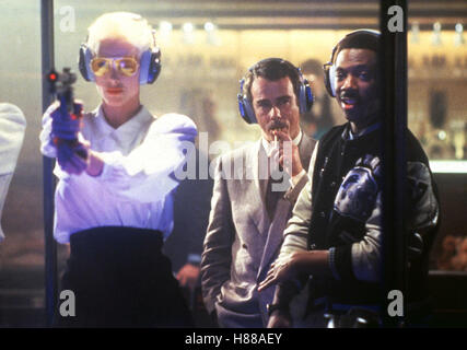 Beverly Hills Cop II, (BEVERLY HILLS COP II), USA 1987, Regie: Tony Scott, BRIGITTE NIELSEN, EDDIE MURPHY, re, Stichwort: Schießübungen, Kophhörer Stockfoto