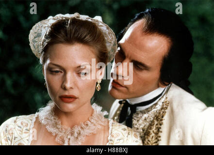 Gefährliche Liebschaften (DANGEROUS LIAISONS) USA 1988, Regie: Stephen Frears, MICHELLE PFEIFFER, JOHN MALKOVICH, Stockfoto