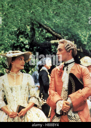 Gefährliche Liebschaften (DANGEROUS LIAISONS) USA 1988, Regie: Stephen Frears, MICHELLE PFEIFFER, JOHN MALKOVICH, Key:: Rokoko-Kostüme, Perücke, Stockfoto