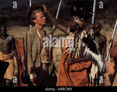 Land der Reise Sonne, (MOUNTAINS OF THE MOON) USA 1989, Regie: Bob Rafelson, IAIN GLEN (li), Stichwort: Afrika, Häuptling Stockfoto