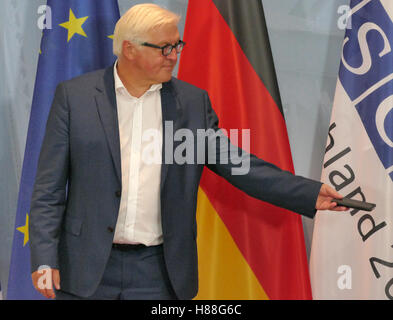 POTSDAM, DEUTSCHLAND. 1. September 2016: Federal Außenminister Dr. Frank-Walter Steinmeier bei der informellen OSZE-Außenminister Stockfoto