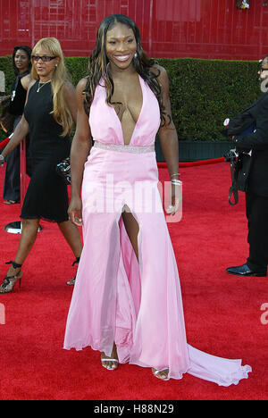 SERENA WILLIAMS 11TH ANNUAL ESPY AWARDS KODAK THEATRE HOLLYWOOD LOS ANGELES USA 16. Juli 2003 Stockfoto