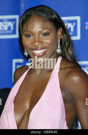 SERENA WILLIAMS 11TH ANNUAL ESPY AWARDS KODAK THEATRE HOLLYWOOD LOS ANGELES USA 16. Juli 2003 Stockfoto