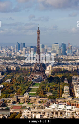 Stadtbild von Paris mit dem Eiffelturm, Paris, Frankreich, Europa Stockfoto