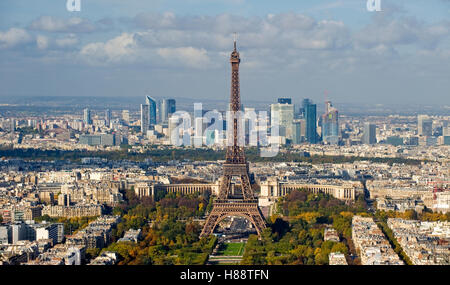 Stadtbild von Paris mit dem Eiffelturm, Paris, Frankreich, Europa Stockfoto