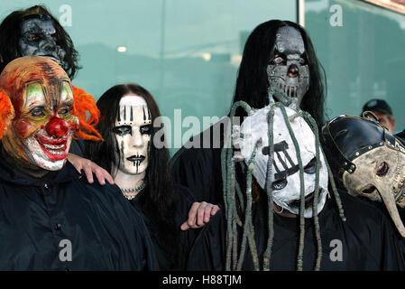 SLIPKNOT FREDDY VS JASON Weltpremiere CINERAMA DOME HOLLYWOOD LA USA 13. August 2003 Stockfoto