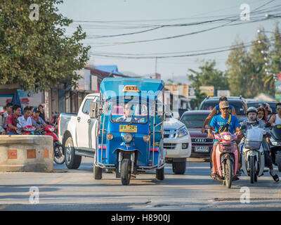 Motorrad-Verkehr in Hua Hin, Thailand Stockfoto