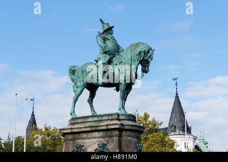 Gustav von Schweden Statue in Malmö, Schweden Stockfoto