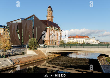 Malmö-Kanäle mit World Maritime University, Schweden Stockfoto