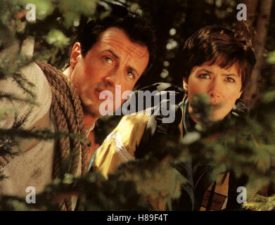 Cliffhanger - Nur Die Starken Überleben, (CLIFFHANGER) USA 1993, Regie: Renny Harlin, SYLVESTER STALLONE + JANINE TURNER Stockfoto