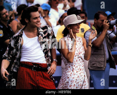 Ace Ventura - Ein Tierischer Sachbuchs, (ACE VENTURA: PET DETECTIVE) USA 1994, Regie: Tom Shadyac, JIM CARREY, COURTENEY COX-Stichwort: Hawai-Hemd Stockfoto