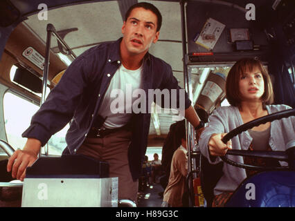 (Geschwindigkeit), USA 1994, Regie: Jan de Bont, KEANU REEVES, SANDRA BULLOCK, Stichwort: Steuer, Bus Stockfoto
